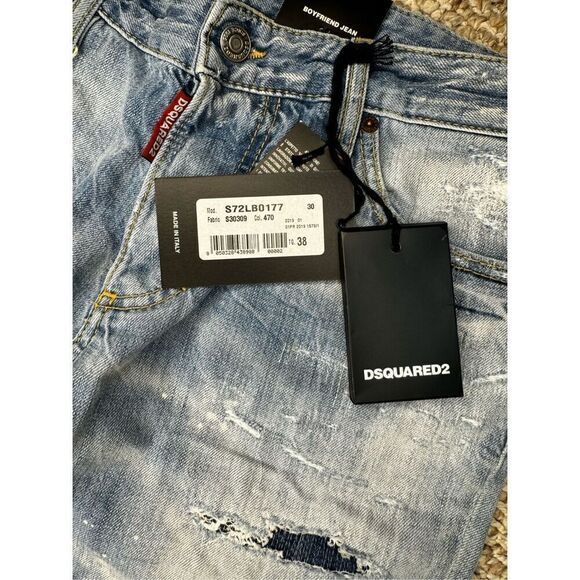 NWT DSQUARED2 Distressed boyfriend Jean size 38 - Picture 8 of 13